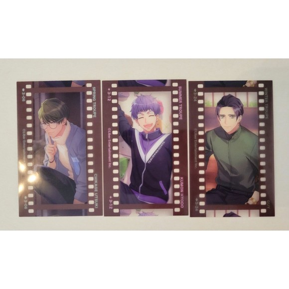 A3! Spring Summer Winter Troupe Kumon Hyodo, Chikage Utsuki, Guy Film Strip Card - Picture 1 of 5